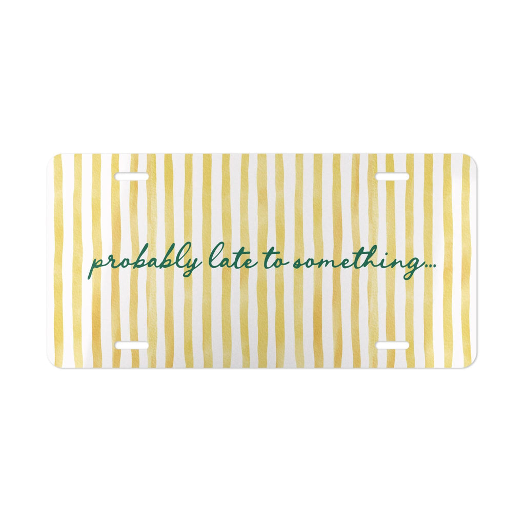 Personalized Probably Late Vanity Plate Etsy photo 2