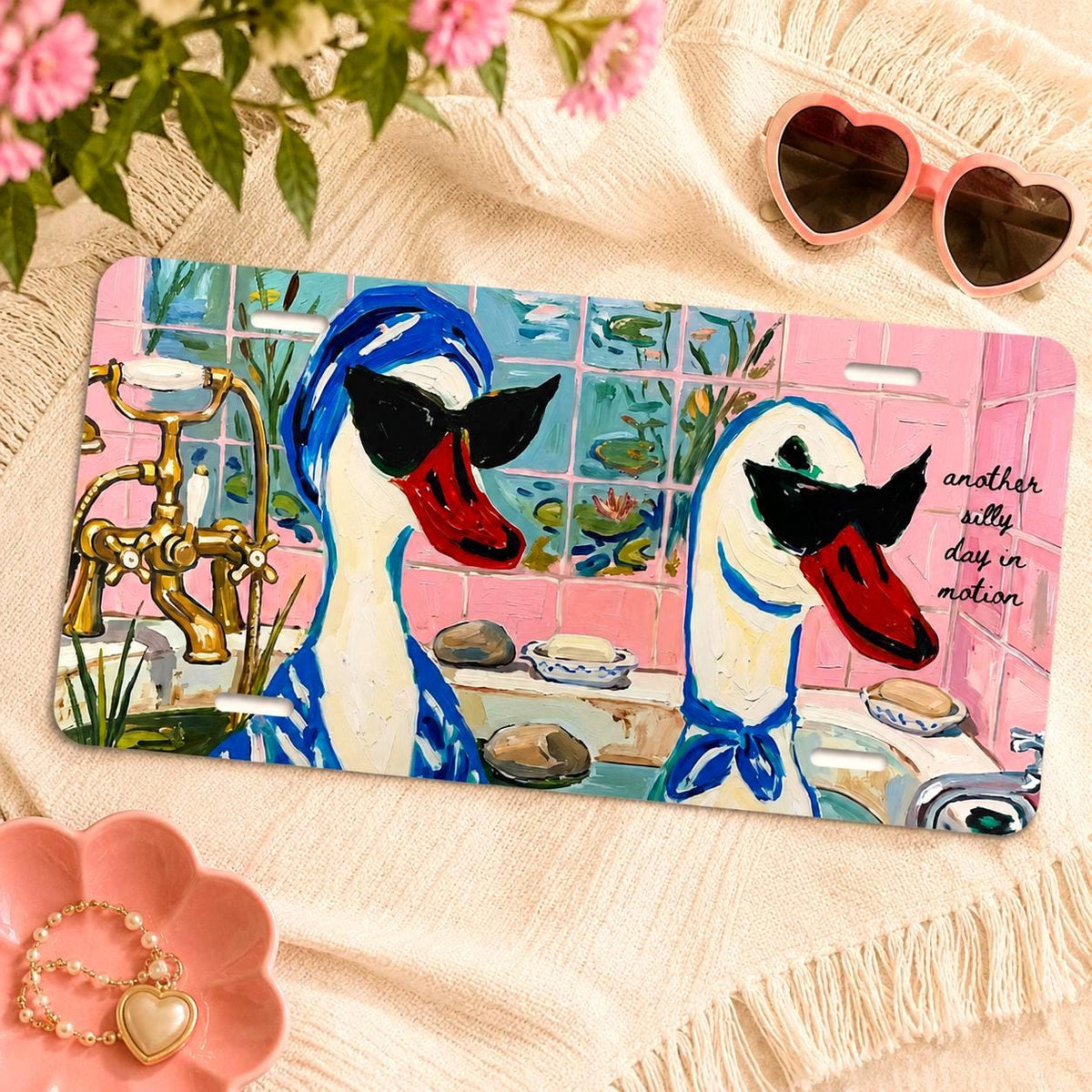 Personalized Spa Day Goose Vanity Plate Etsy photo 2