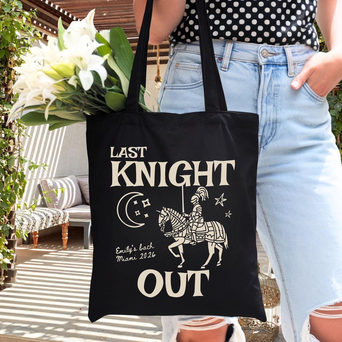 Personalized Last Knight Out Tote Bag Etsy image 4