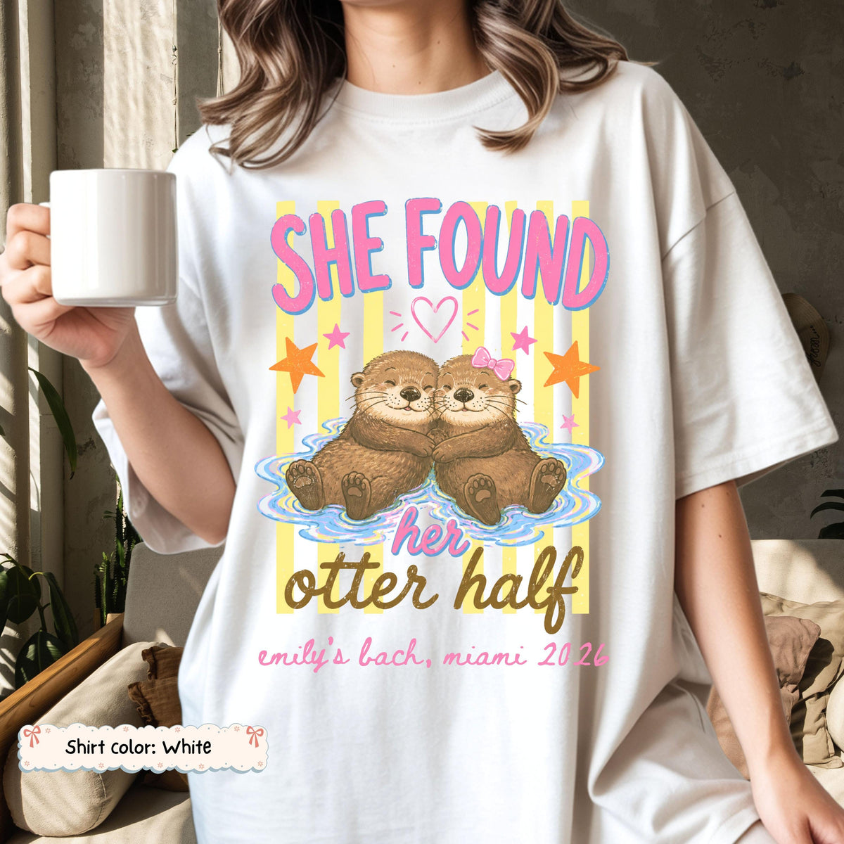Personalized She Found Her Otter Half Bachelorette Shirt Etsy photo 2