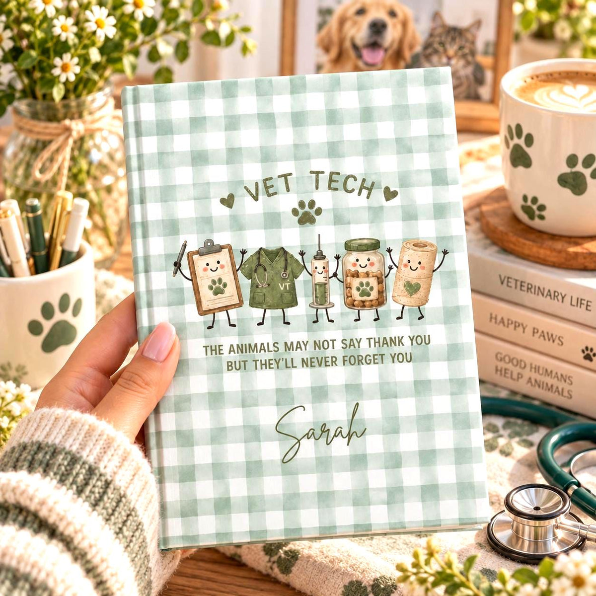 Personalized Vet Tech Journal Etsy photo 1