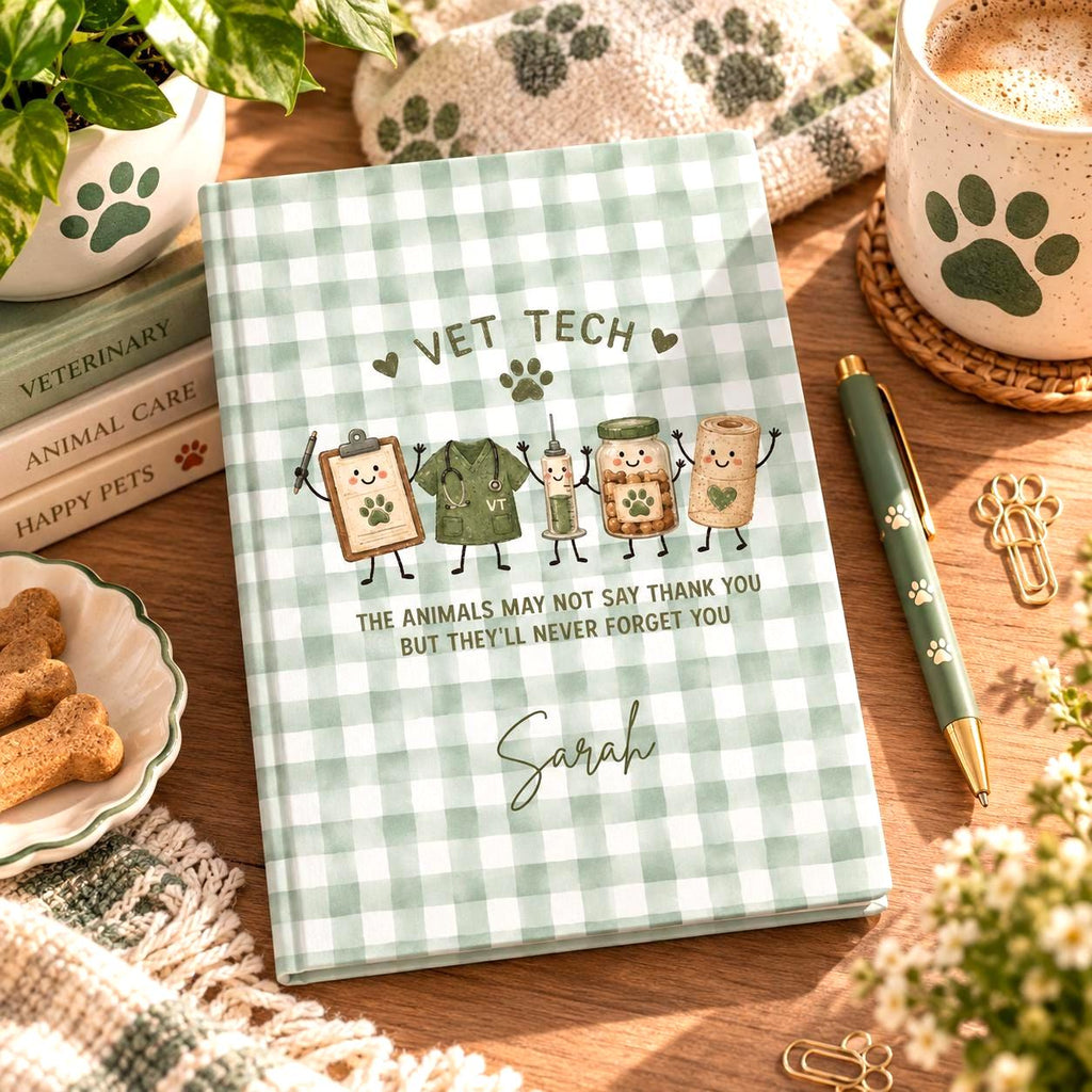 Personalized Vet Tech Journal Etsy photo 2
