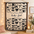 Personalized Tying the Knot Woven Blanket Etsy photo 1
