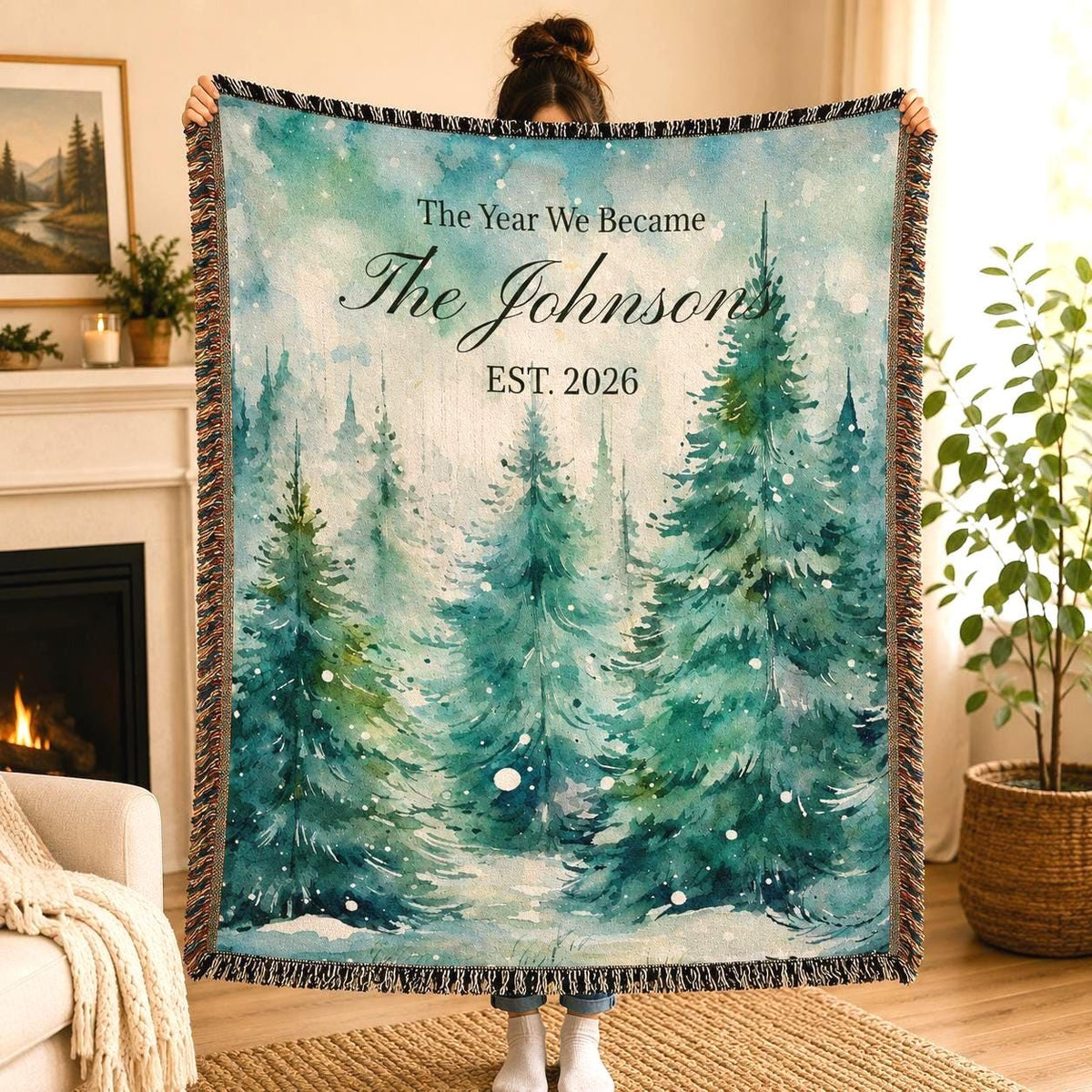 Personalized Wedding Woven Blanket Etsy photo 2