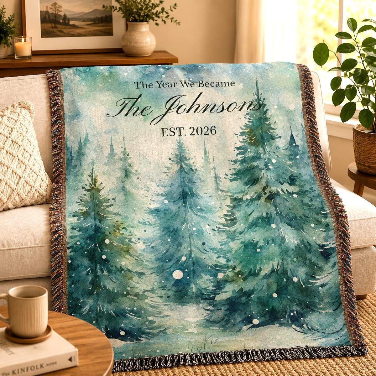 Personalized Wedding Woven Blanket Etsy photo 3