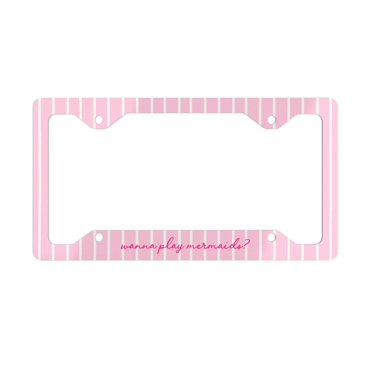 Personalized Pink Stripe License Plate Frame Etsy photo 3