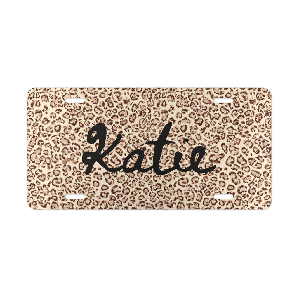Personalized Leopard Print Vanity Plate Etsy photo 2