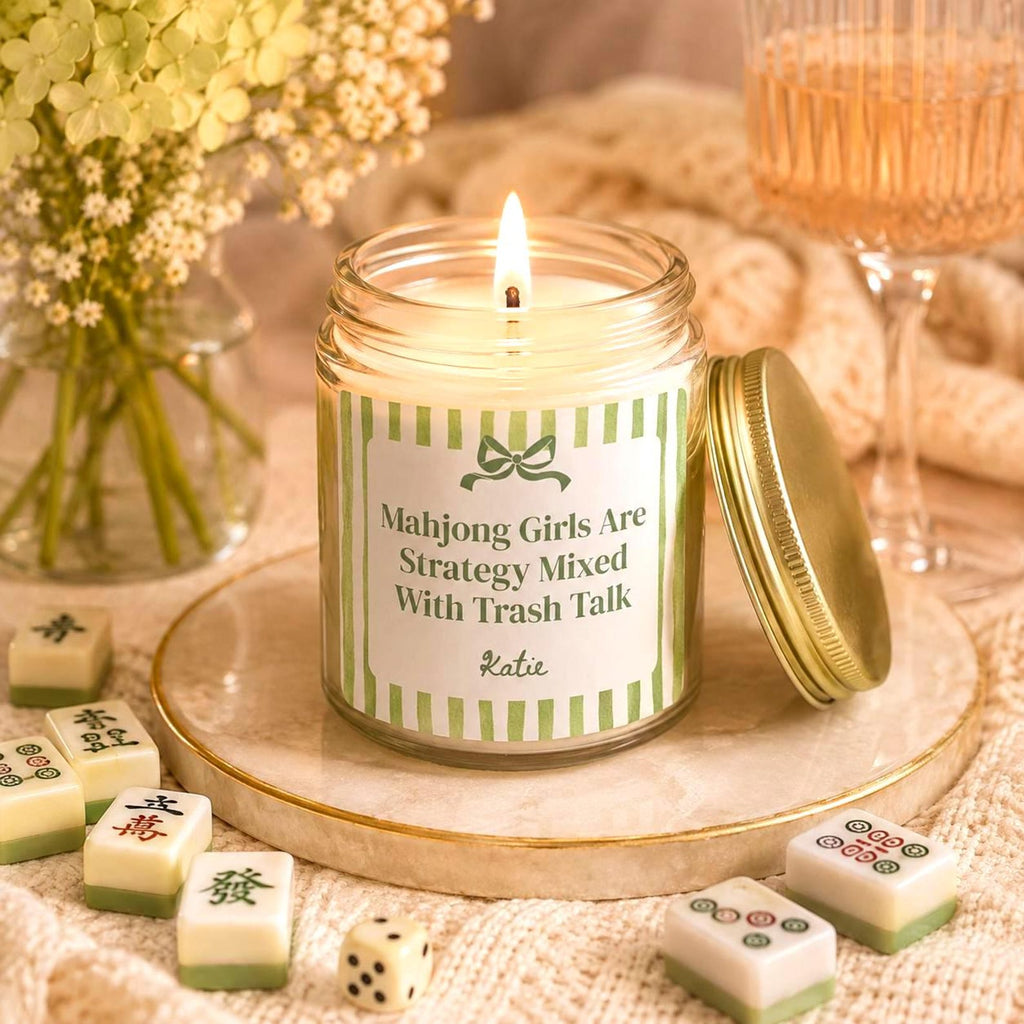 Personalized Mahjong Candle Etsy photo 1
