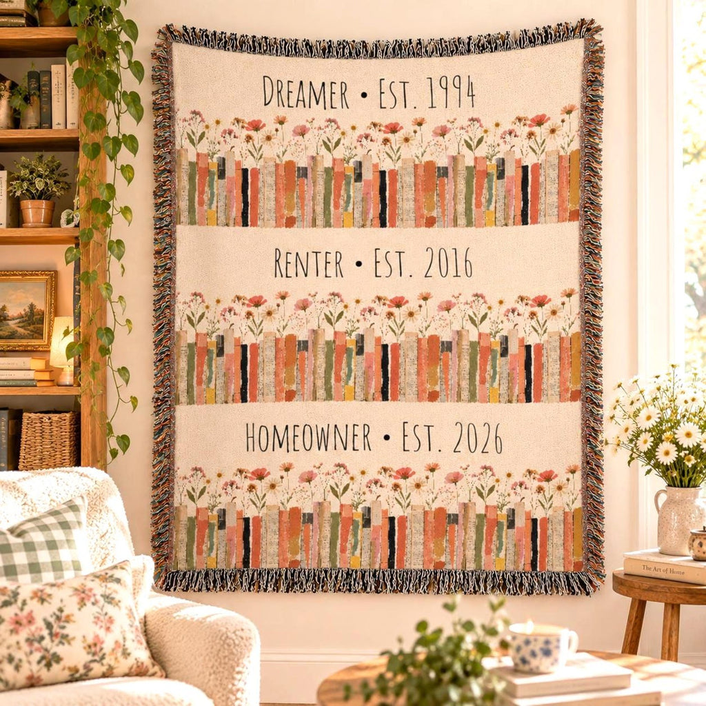 Personalized Life Chapter Woven Blanket Etsy photo 1