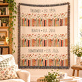 Personalized Life Chapter Woven Blanket Etsy photo 1