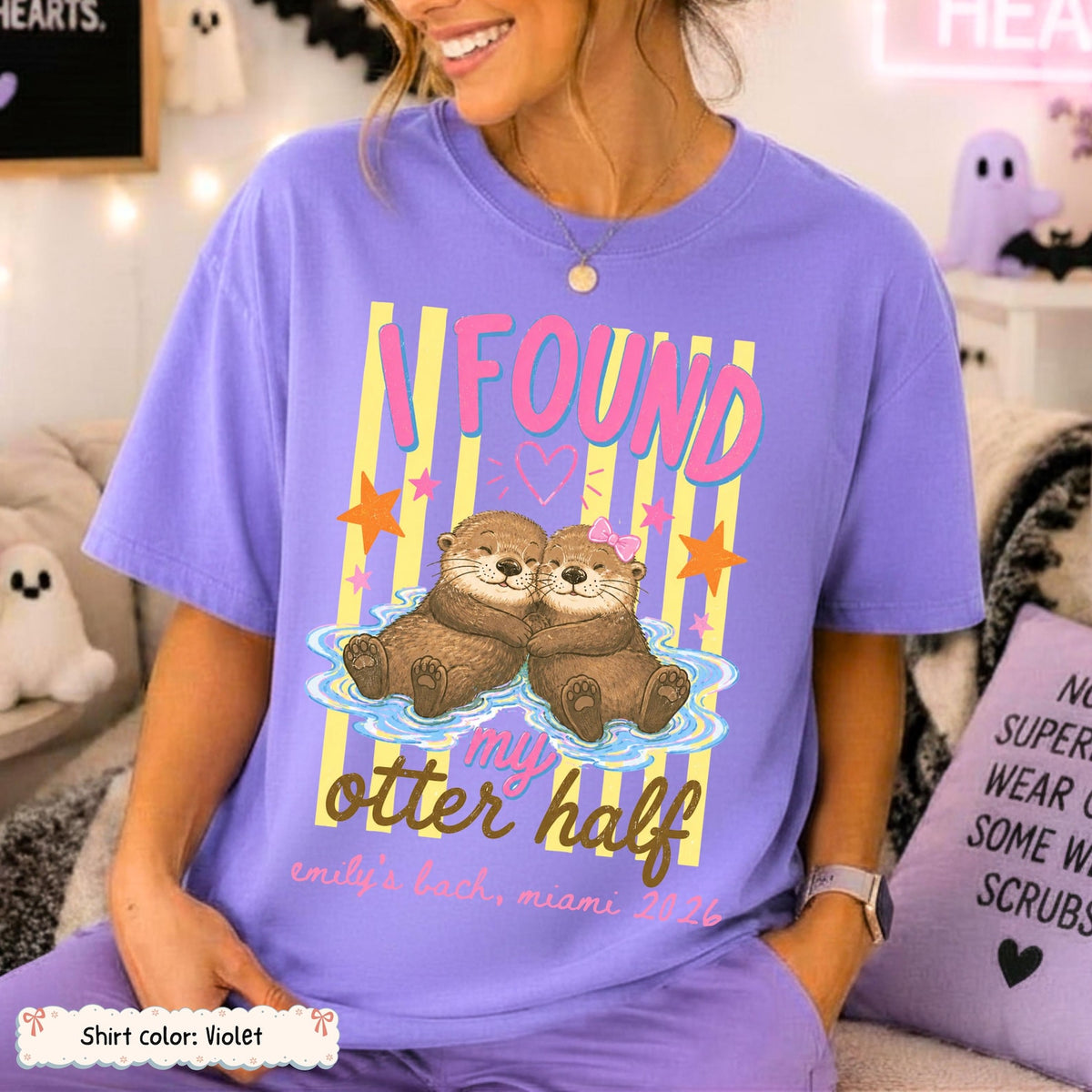 Otter bachelorette shirt Etsy image 2