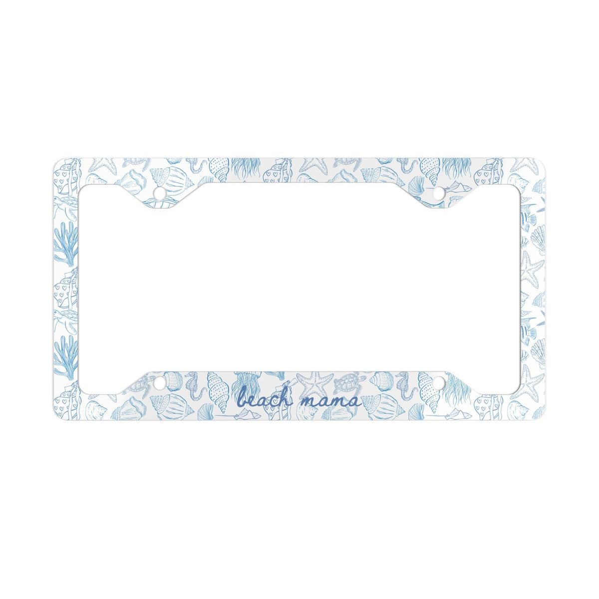 Personalized Seashell License Plate Frame Etsy photo 3