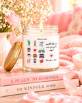 Personalized NYC Trip Reveal Candle